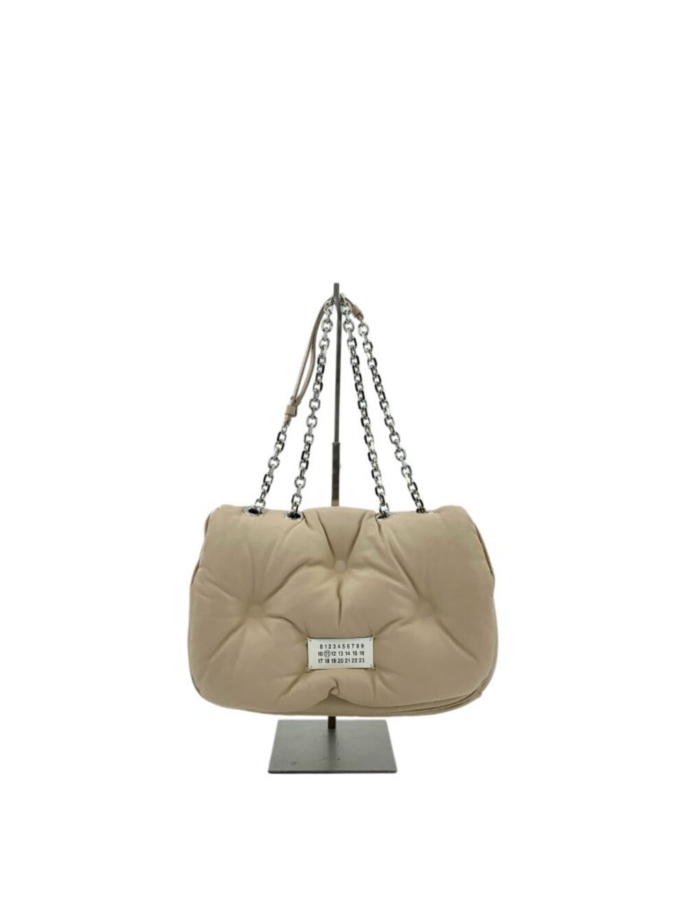 Maison Margiela Khaki Lambskin Chain Shoulder Bag